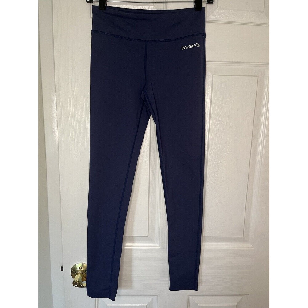 Baleaf Dark Blue Workout Leggings Women Size Small